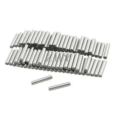 

100 Pcs 3mm x 15.8mm Silver Tone Dowel Pins Rod Fastener Elements