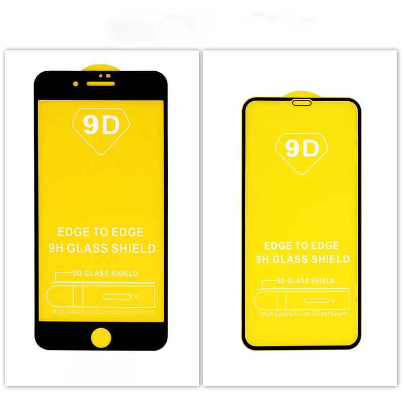

Wholesale price 25pcs/lot Anti-drop explosion-proof Full Cover 9D Tempered glass For iPhone X 7 8 i6s Plus XR XS MAX Film