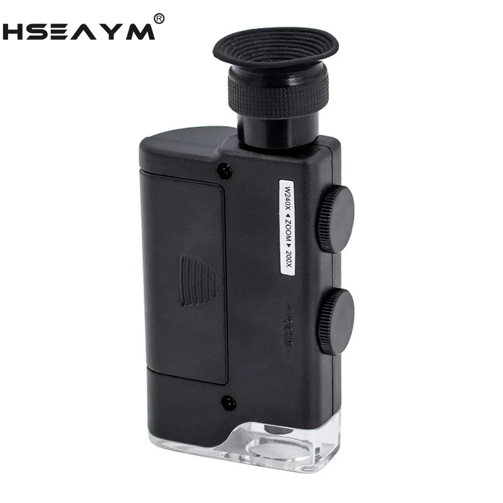 

200-240X Optical Zoom Microscope Jewelry Magnifier Mirror Optical Glass Magnifier Repair Magnifying Glass Loupe Antique Gemstone