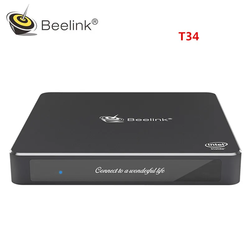 Beelink Gemini T34 мини ПК Intel HD graphics 500 2 4 ГГц + 5 8 WiFi 1000 Мбит/с Bluetooth 0 поддержка