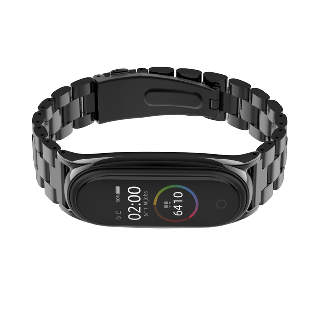 Strap For Mi Band 5 4  3 Stainless Steel  Bracelet On Mi Band 6 Strap  For Mi Band 3 Xiomi Men's Watchband Accessories