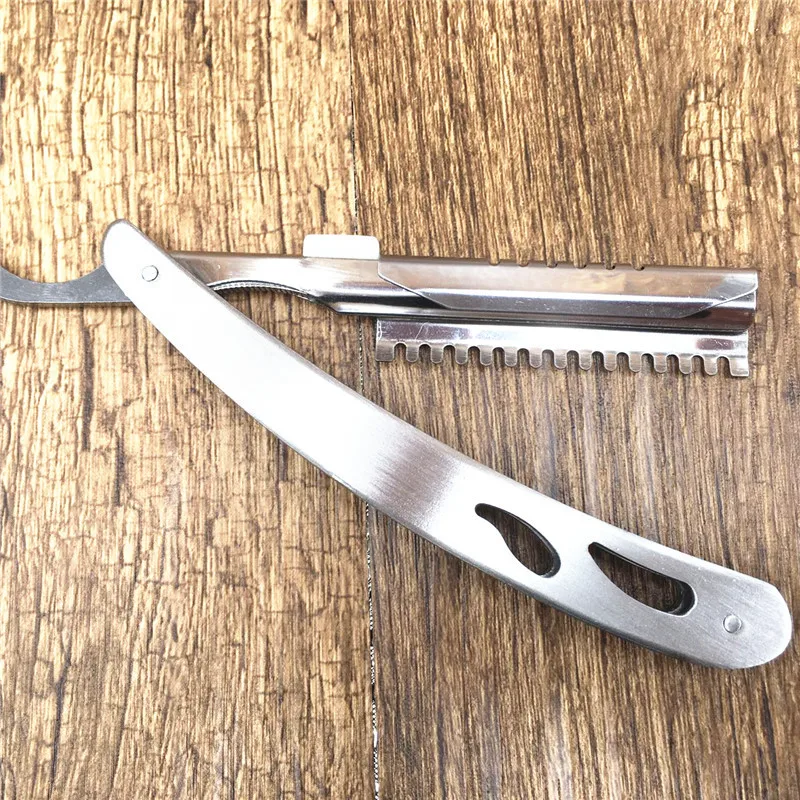 Feather Knife Holder Folding Stainless Steel Eyebrow Shaping Knife Shaving Razor Blade Shelf Shaving Knife G0726 1 Feather Knife Holder Folding Stainless Steel Eyebrow Shaping Knife Shaving Razor Blade Shelf Shaving Knife G0726 5