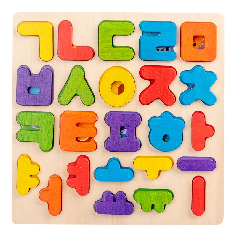 Kids Wood Korean Puzzles Cartoon 3d 