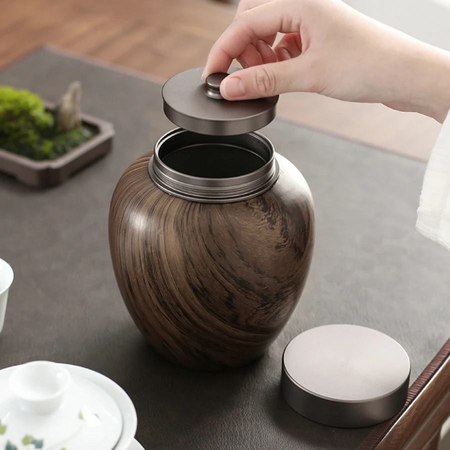 

Ceramic Tea Caddy Candy Nut Sealed Storage Jar Tea Leaf Storage Jar Art Ceramic Storage Jar Home Decoration Gifts