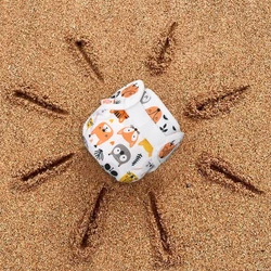 Housse de couche en tissu réutilisable arc en ciel & Iris, à utiliser avec insertion de couche culotte, pour 3 6kg 