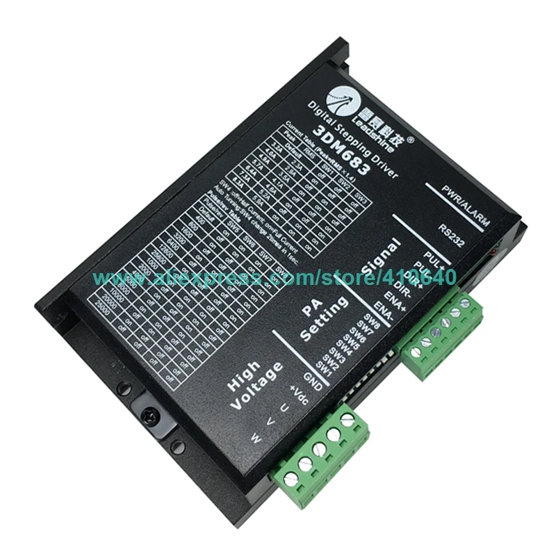 1 шт. Leadshine 3DM683 3-фазный 32-разрядный DSP цифровой шаговый привод с 20-60 В постоянного
