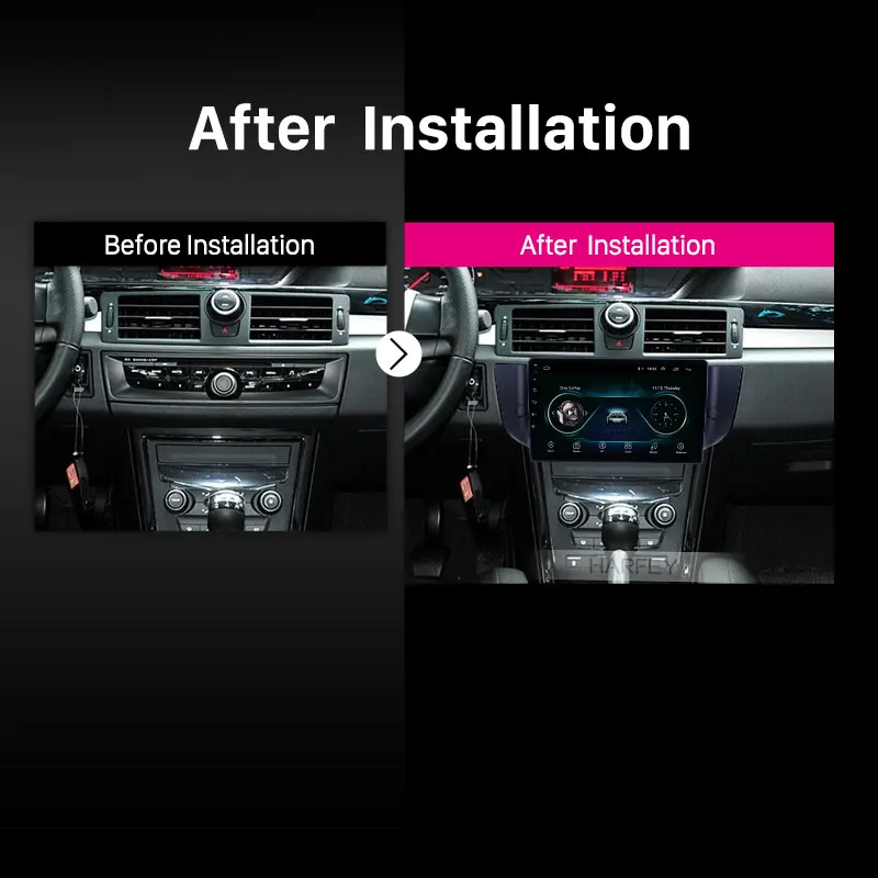 Harfey Android 9,1 Автомобильный gps Радио " Carplay для MG6/2008- Roewe 500 2010 2011- с HD сенсорным экраном Поддержка камеры заднего вида