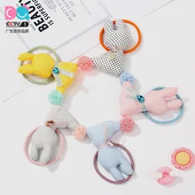 Южная Корея мультфильм животных Детская повязка для волос милые универсальные девушки волос полоса цвет пушистый кролик мяч аксессуары для волос