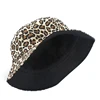2022 Leopard Print Bucket Hat Reversible Fisherman Hat Outdoor Travel Panama Hat Sun Cap Hats For Men and Women ► Photo 3/6