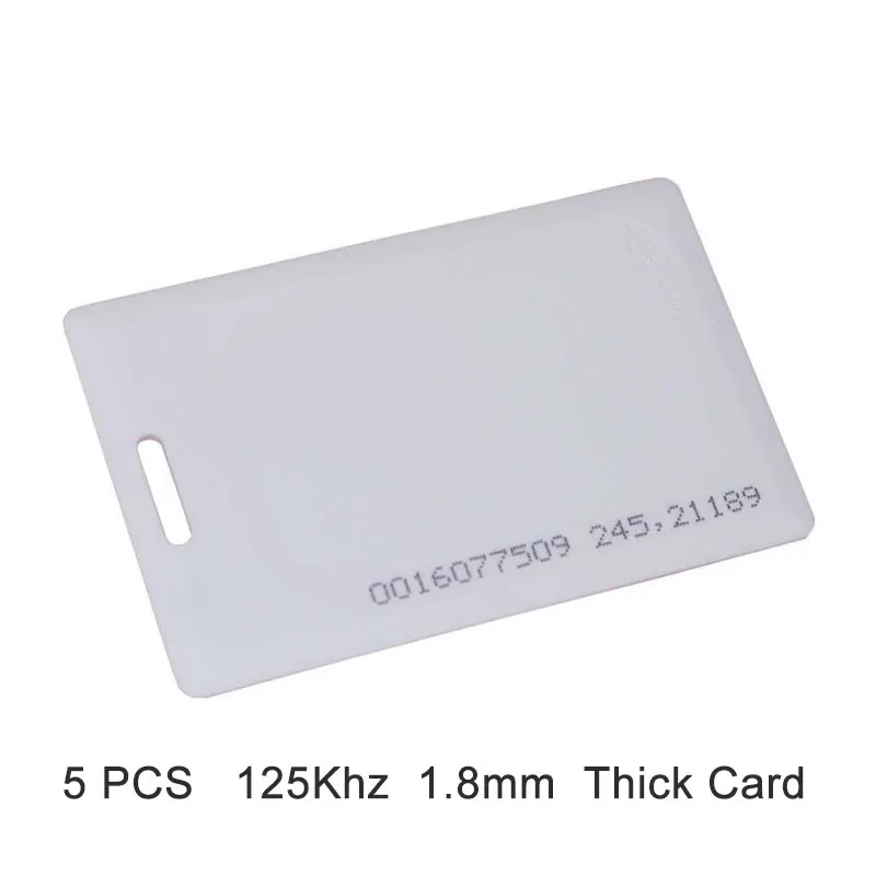 5pcs/10pcs RFID 1.8mm EM4100 Tk4100 125khz Access Control Card Sticker Key Fob Token Ring Proximity Chip door access control keypad Access Control Systems