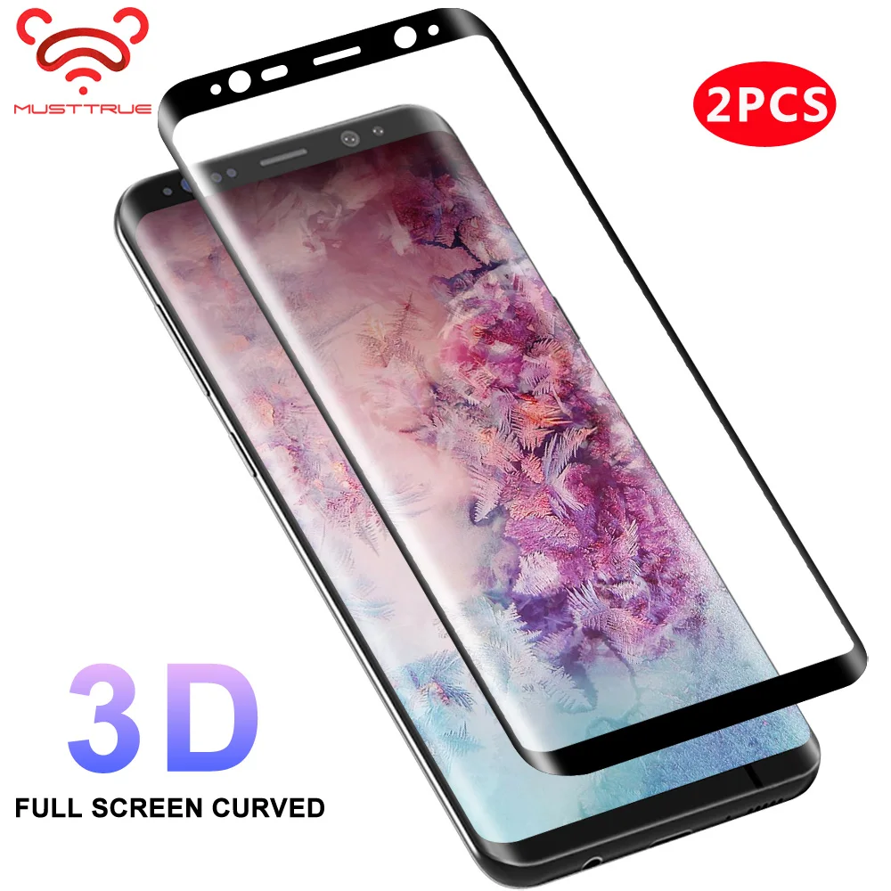 Закаленное стекло MUSTTRUE полностью изогнутое для Samsung S6 S7 S8 S9 Edge Plus Note 8 9 защита