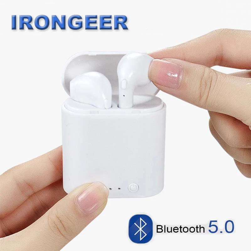I7s TWS наушники спортивные Bluetooth гарнитура Беспроводные с микрофоном для Мобильный