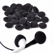 30 pièces MP3 MP4 écouteurs casque écouteurs remplacement éponge couvre conseils pour écouteurs téléphone portable noir mousse souple(China)