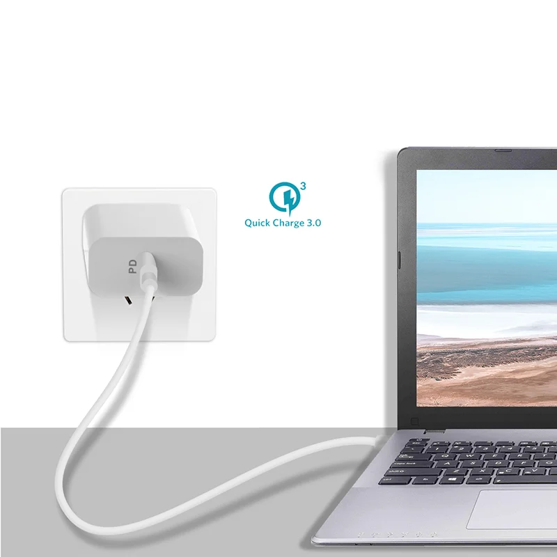 UGREEN USB C зарядное устройство 18 Вт PD 3,0 Тип C настенное зарядное устройство питания для iPhone 11 Pro Max Xs Max XR X 8 Plus, iPad Pro, Google