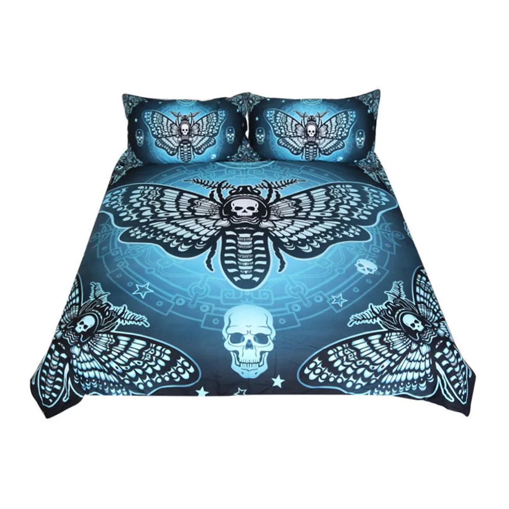 Dragonfly Mandala Bedding Set Insect Print Duvet Cover Set Purple Pink Bedclothes Colorful Home Textiles Drop Ship
