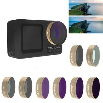 CPL UV 스타 카메라 렌즈 필터, DJI OSMO 액션 카메라용, ND4, ND8, ND16, ND32 스타, 신제품