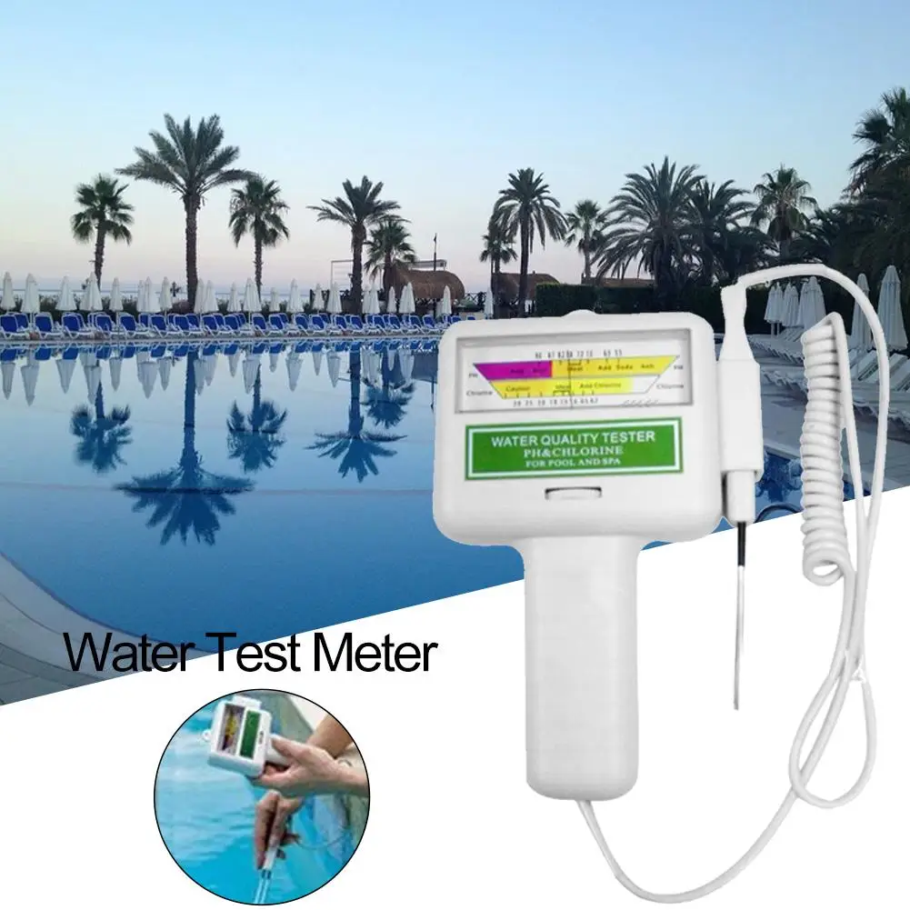 

Chlorine PH Tester Kit Pool Water Tester Electronic Water Quality Analysis Water Test Meter
