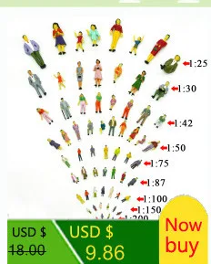 Игрушки 50 мест соотношение 1: 87 Миниатюрная кукла модель статуя пейзаж может собрать детские игрушки
