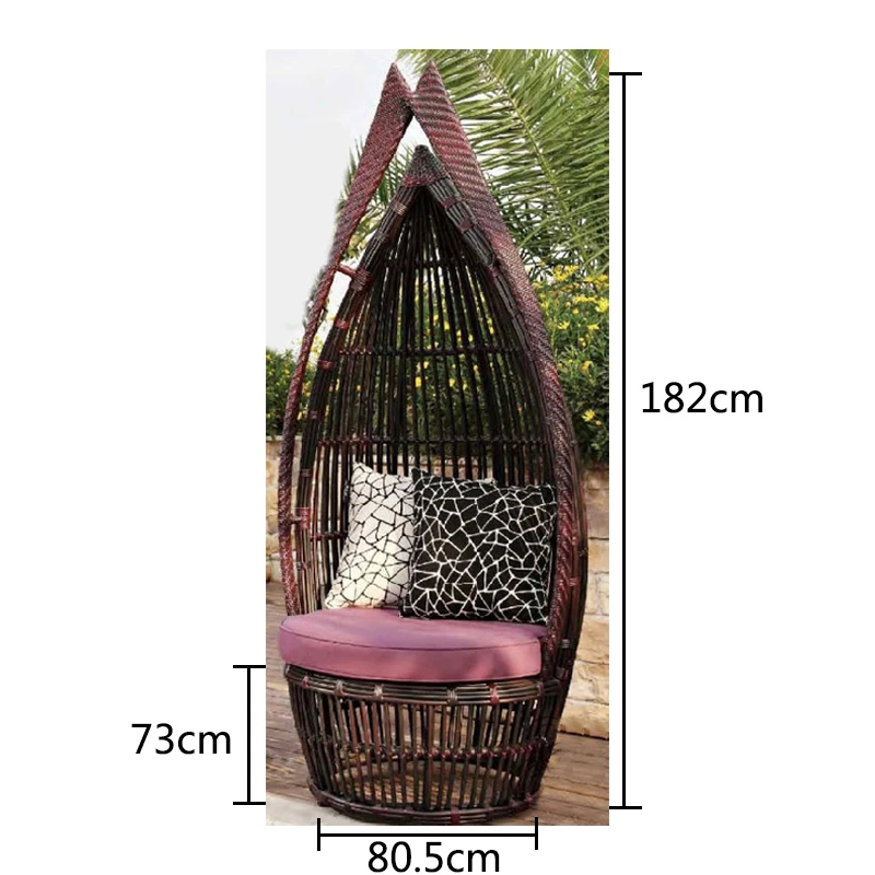 Бесплатная доставка шезлонг уличный диван из ротанга лежачая кровать балкон