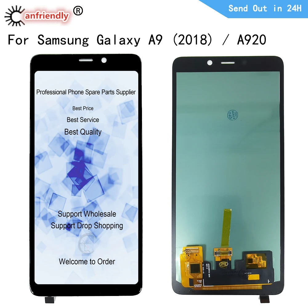 Для Samsung Galaxy A9 (2018) / Star Pro ЖК дисплей Сенсорная панель экран дигитайзер с рамкой в