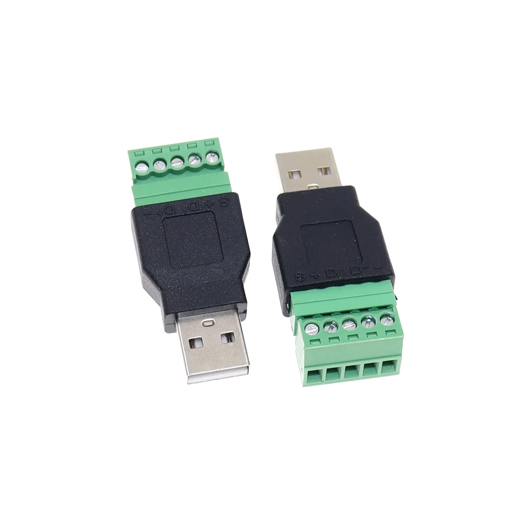 

Переходник USB 2,0 Type A (штекер) на 5-контактный винт, 10 шт.