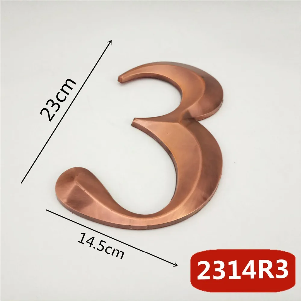 2314R红古锥形23cm塑料门牌=d选项3