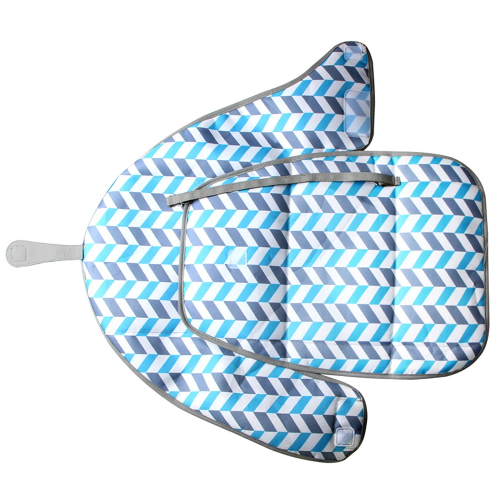 diaper changing pad with barrier