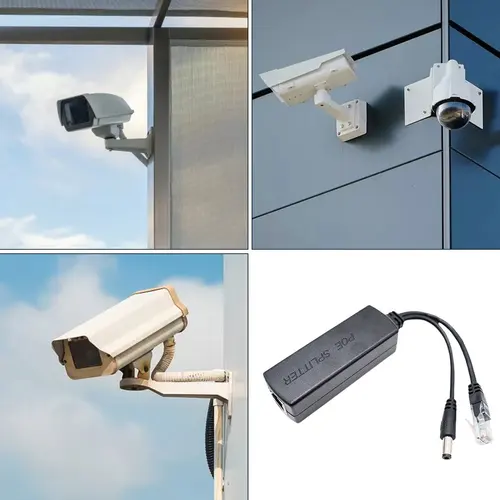 IP 카메라용 액티브 POE 분배기 어댑터, 이더넷 분배기 어댑터, 12V 2A 출력, IEEE 802.3af/at 표준 10/100Mbps 파워 5