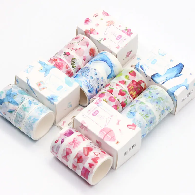 

3 Roll /sets beautiful flower and animal lattice washi tape diy decoration for scrapbooking masking tape adhesive tape