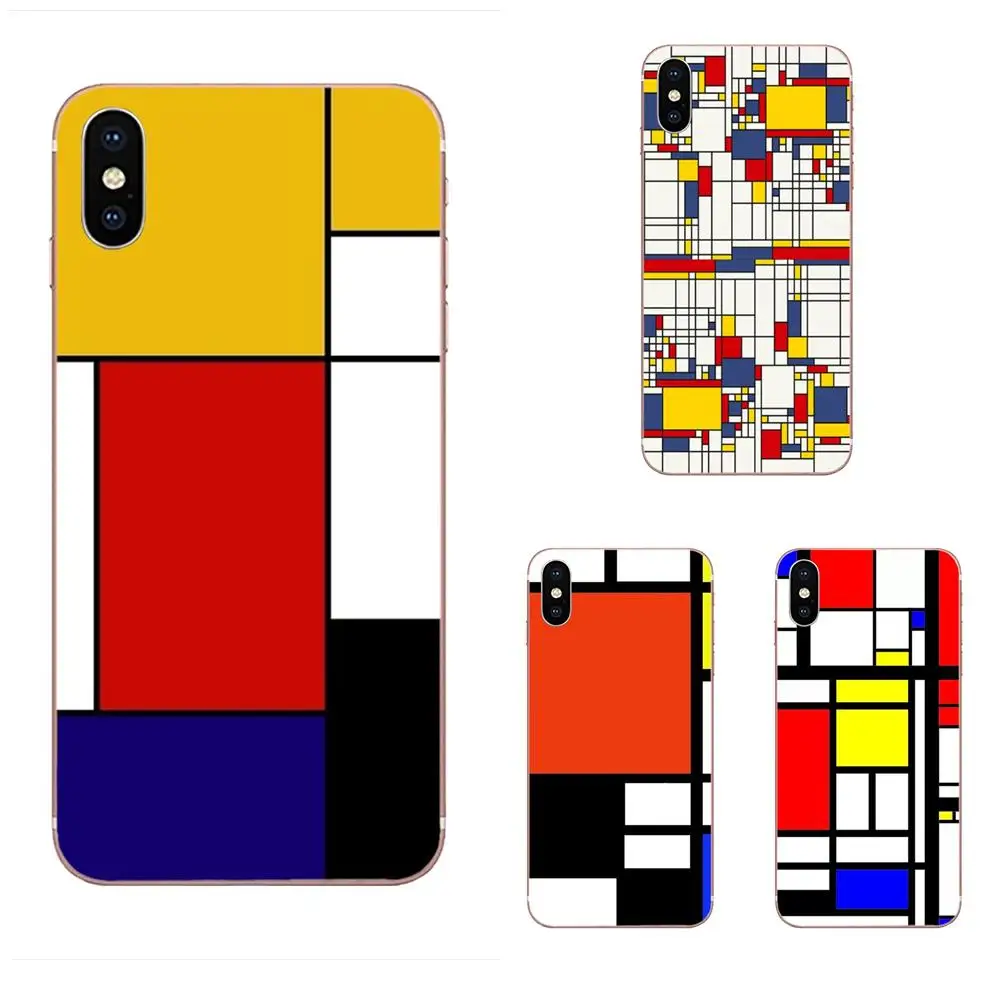 Mondrian арт Смарт для htc Desire 530 626 628 630 816 820 830 один A9 M7 M8 M9 M10 E9 U11 U12 жизнь плюс чехлов из