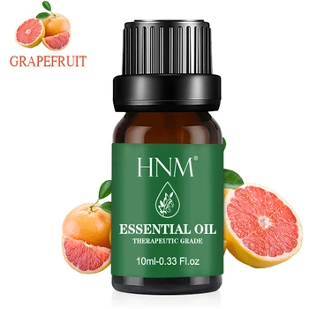 

HNM 10ML Pure Plant Essential Oils Aromatherapy Diffuser Orange Lemongrass Bergamot Grapefruit Eucalyptus Oil Purifying Air