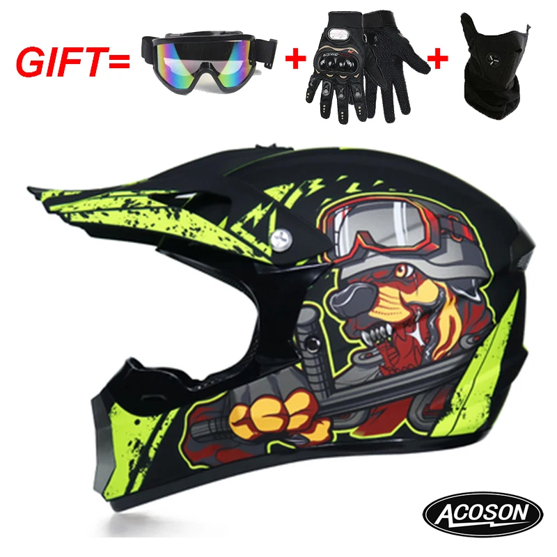Motorcycle cross motorcycle helmet for motorcycle helmet down MTB DH off road motorcycle cross racing helmet point with goggles