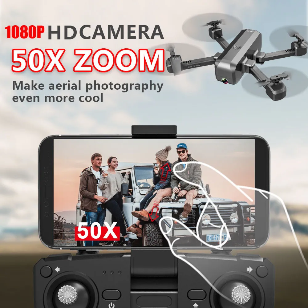 Дрон SG706 с двойной камерой 1080P 5G Wifi FPV Дрон RTF RC Квадрокоптер аксессуары детские игрушки