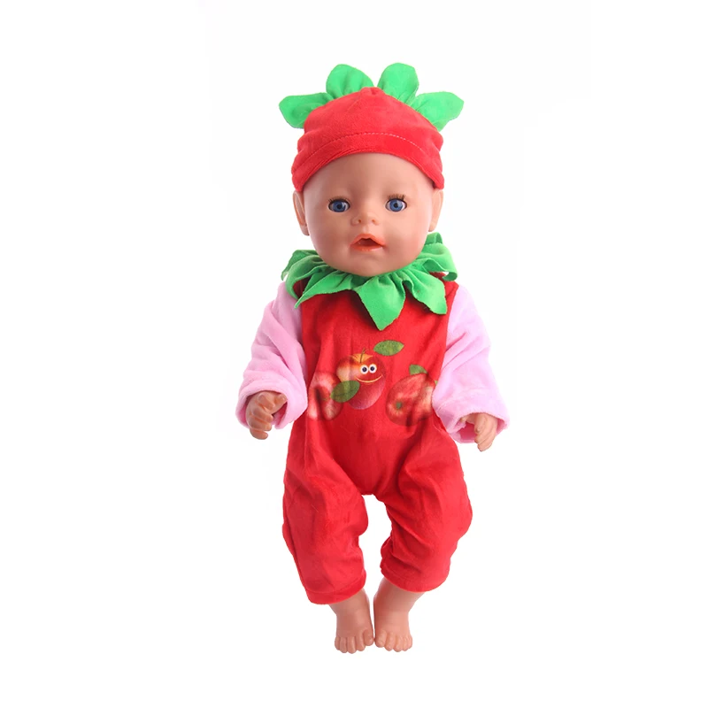 Кукольная одежда 15 стилей на выбор 1 = Рождественский подарок кукольная одежда милые пижамы одежда подходит 18 дюймов американская кукла и 43 см кукла для новорожденных - Цвет: N592