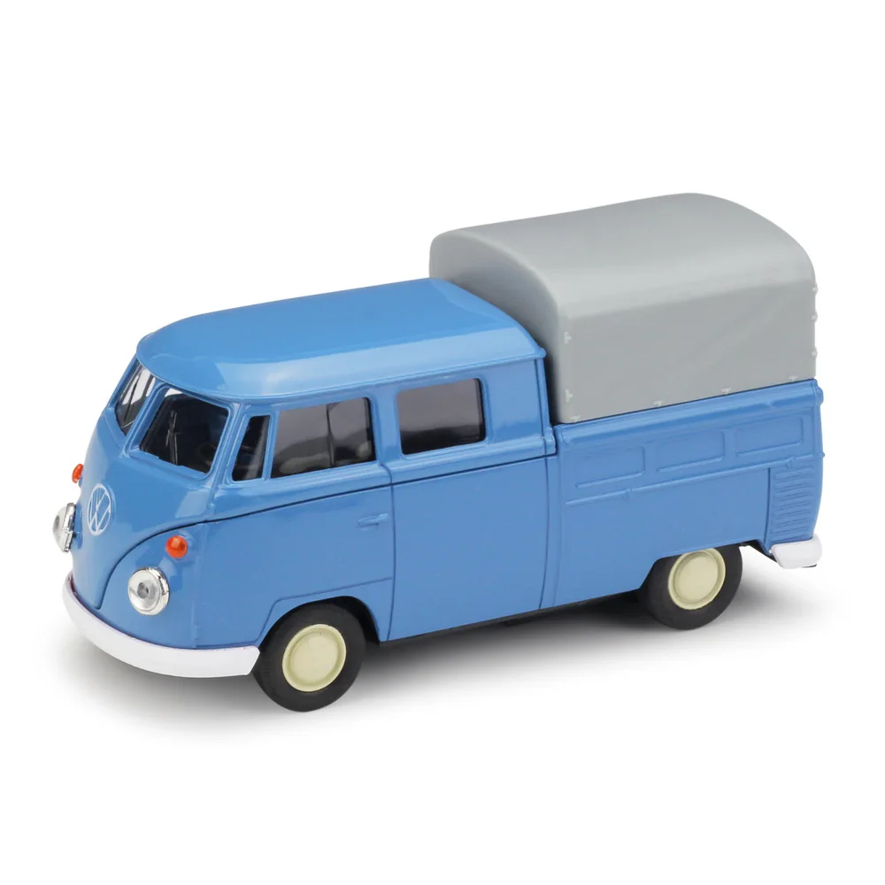 Welly 1:36 Original box VW T1 Pick up Truck Blue Pull BackCar Diecast Car Model Toy Vehicle Models Kids | Игрушки и хобби