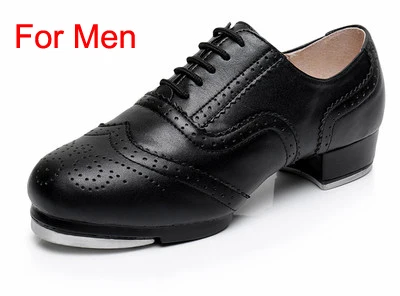 Женские и мужские танцевальные туфли из натуральной кожи на шнуровке с гравировкой; качественные винтажные танцевальные туфли с разрезом на подошве - Цвет: As Picture