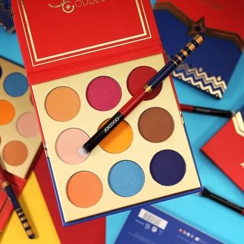 

Creative Artistic Color Eyeshadow 9 Color Matte Shimmer Eyeshadow Palette Long-lasting Colorfast Bright Eye Shadow
