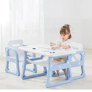 

Kindergarten tables and chairs baby toys learning writing table children's table small chair set game home