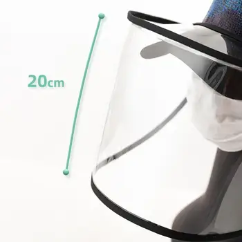 

Protective Facial mask Particulate Respirator Anti-Spitting Splash Hat Windproof Sand Dustproof Windshield Hat