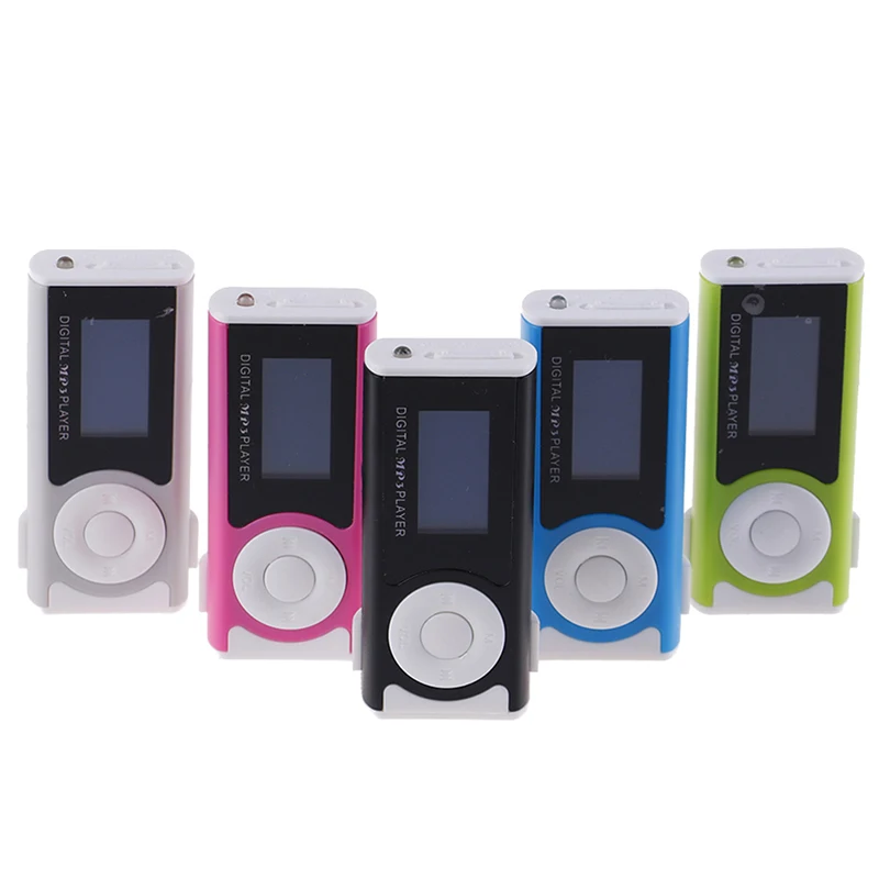 Портативный MP3 музыкальный плеер спортивный Walkman мини USB Клип ЖК экран медиаплеер