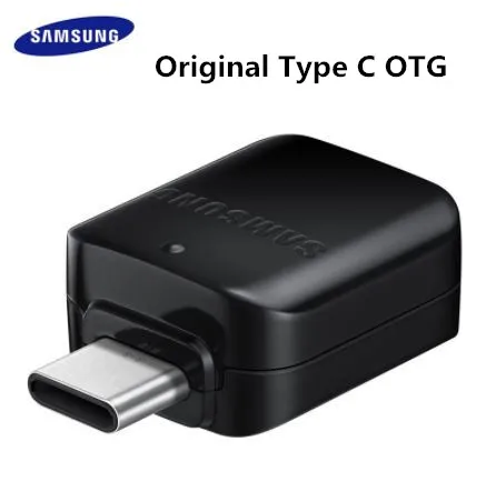 Оригинальный samsung USB 3 1 TYPE C OTG адаптер для передачи данных Galaxy S8 S9 Plus Note 8 9 A8 2018