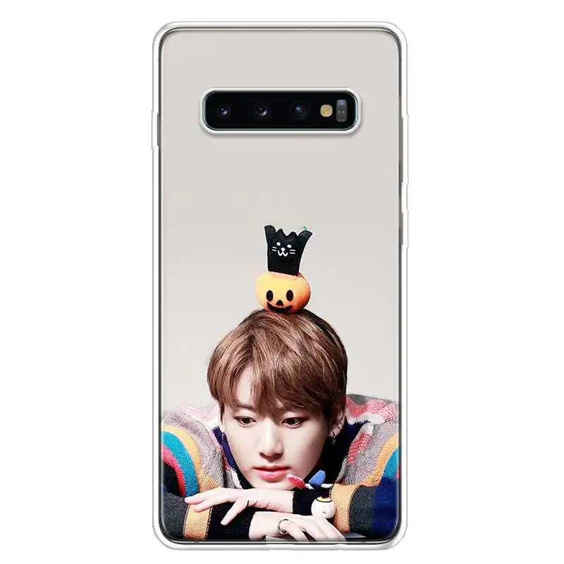 Jungkook Kpop крышка чехол для телефона для samsung Galaxy S10+ Note 10 9 8 S9 S8 J4 J6 J8 плюс S7 S6 корпус под плетенную сумку