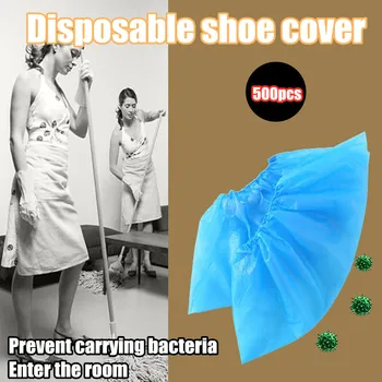 

Shoe Covers 500 Disposable Shoe Covers Out Protective Shoes Cover Plastic Shoe Covers Household Cleaning Supplies #YL5
