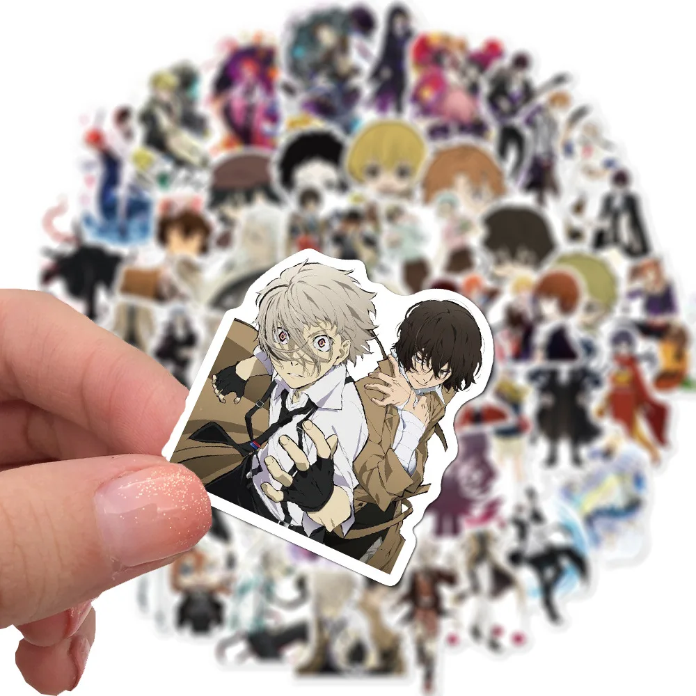 New Anime Sticker Decal Laptop-Skateboard Bungou Stray Dogs Cartoon Toys Suitcase-Luggage WGwgrJYzwrZ