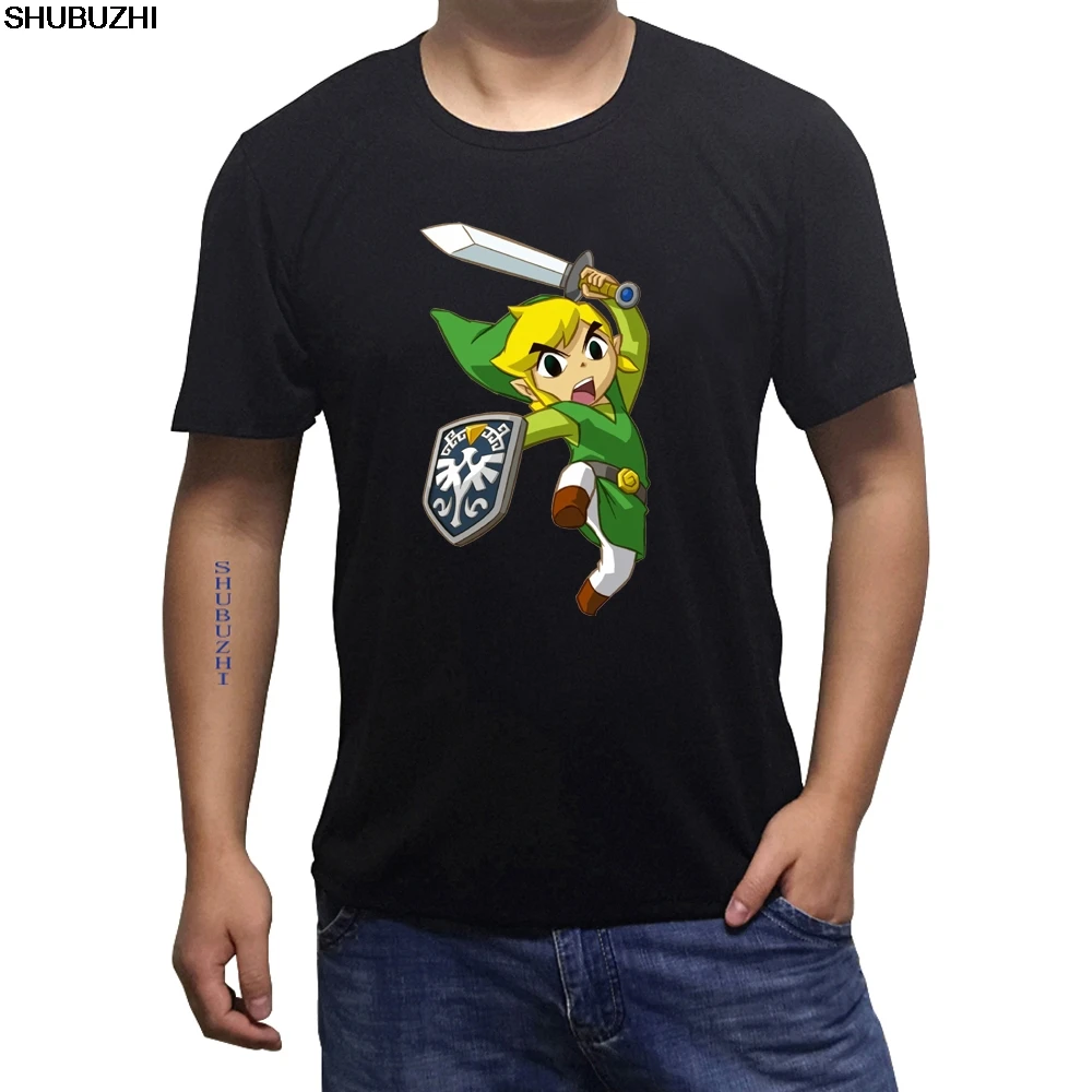 

Man TShirt The Legend Of Zelda Reflect Light Tee Shirt Men Short Sleeve cotton Brand Clothing Summer O-Neck T-Shirt sbz4603