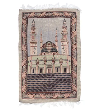 

Mosque Pattern Prayer Mat Cotton Muslim Prayer Rug Carpet for Living Room Bedroom Hall
