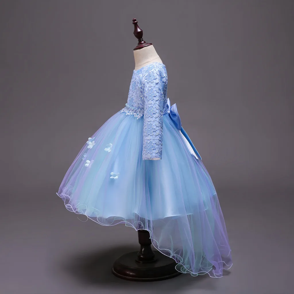 ARLONEET christmas costumes for girls Rainbow Splice Princess Pageant Gown Birthday Party Dresses girls dresses for wedding