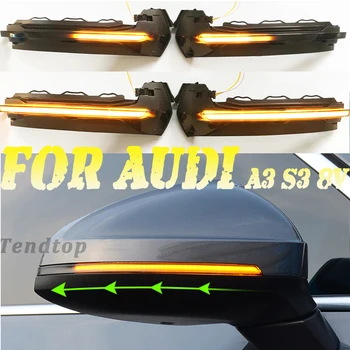 

2pcs Dynamic Turn Signal Light LED Side Wing Rearview Mirror Indicator Blinker Light for Audi A3 S3 8V 2013 2014 2015 2016 2017
