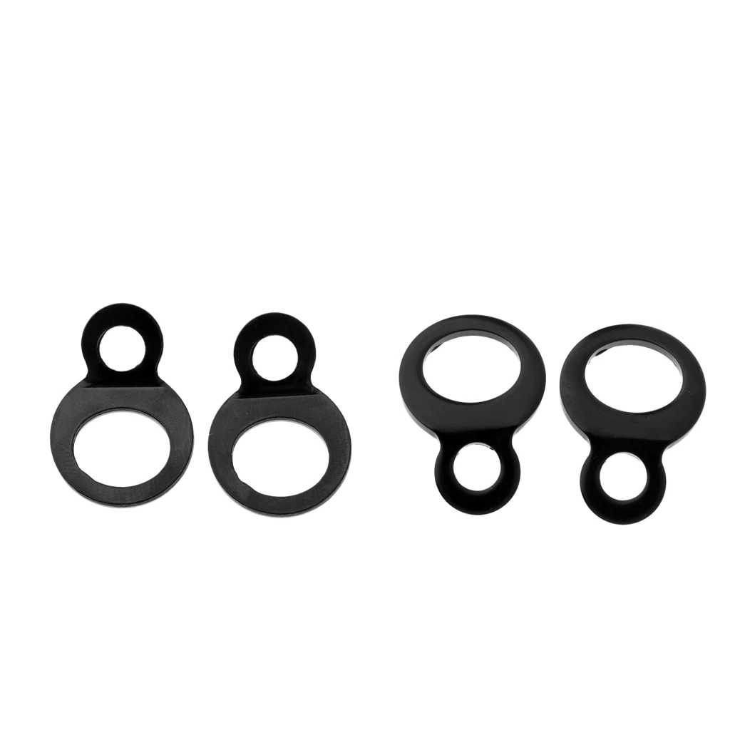 4PCS Black Tie Down Strap Rings for Motorcycle Dirt Bike ATV UTV Universal