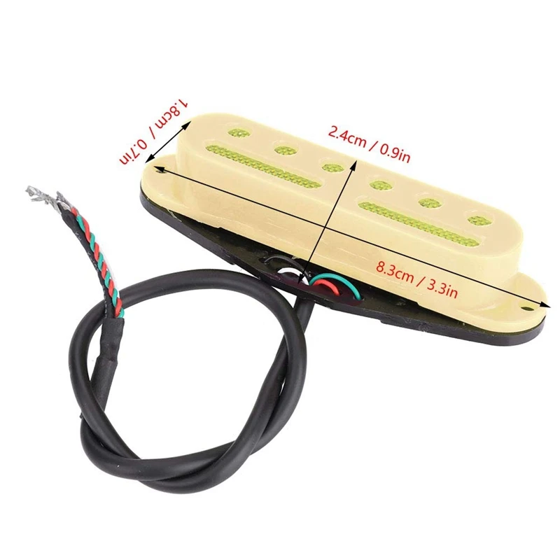 

Guitar Pickup Guitar Single Coil Pickup Neck Middle Bridge Pickup Kit Pickup with Frame Guitar Parts Guitar Accessory Musical In